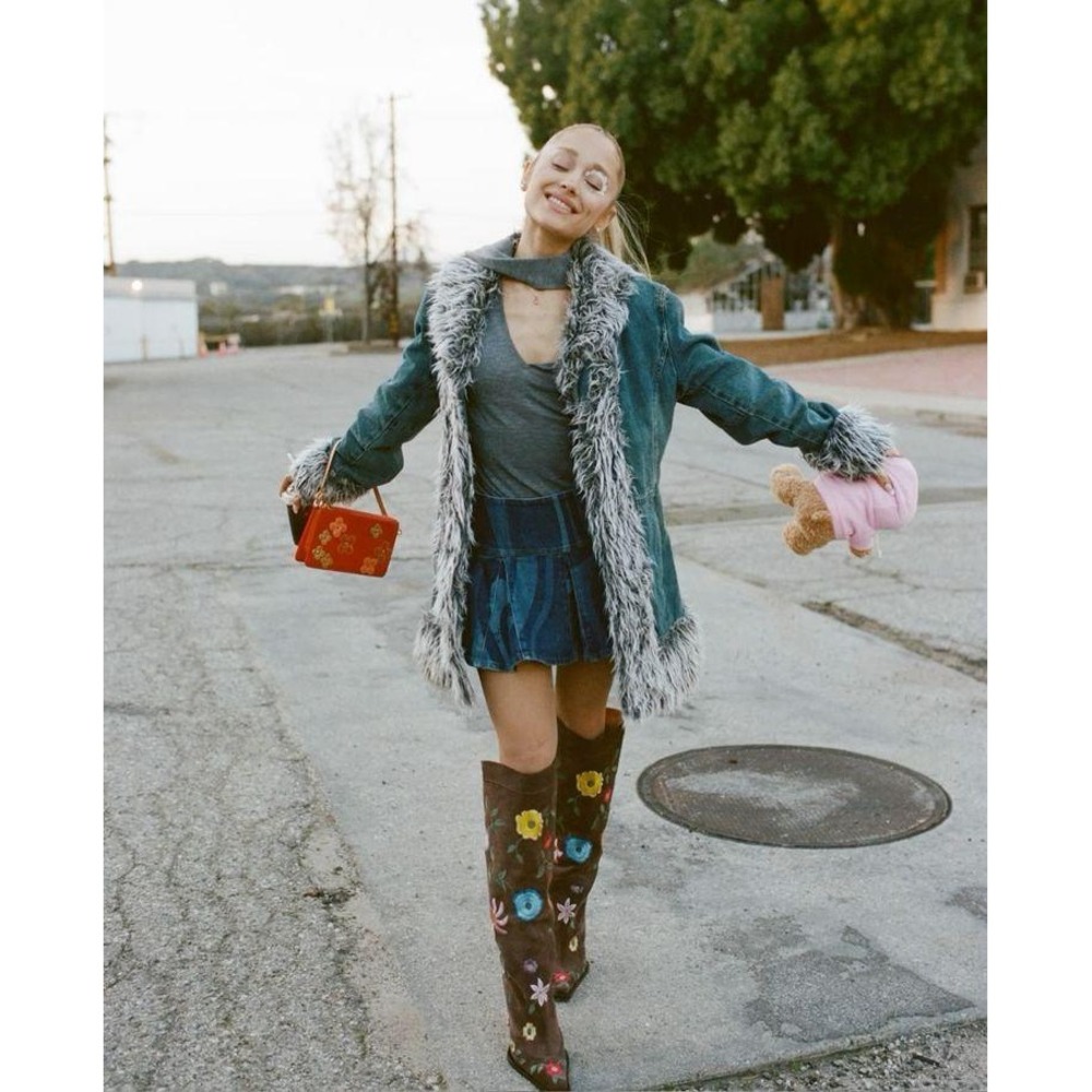 Ariana Grande We Can't Be Friends Vintage Giacca Gallery Penny Lane Coat Jacket